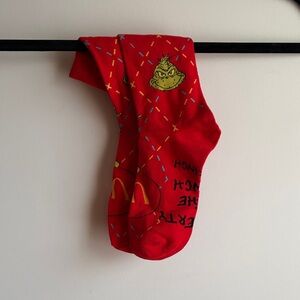 Red Grinch Socks
